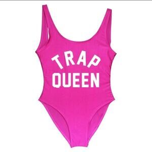 Trap Queen Women One Piece Bodysuit Swimsuit Small